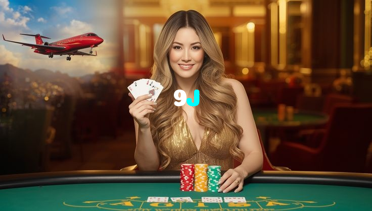9J casino presented on mobile device in Pakistan with slots and live games